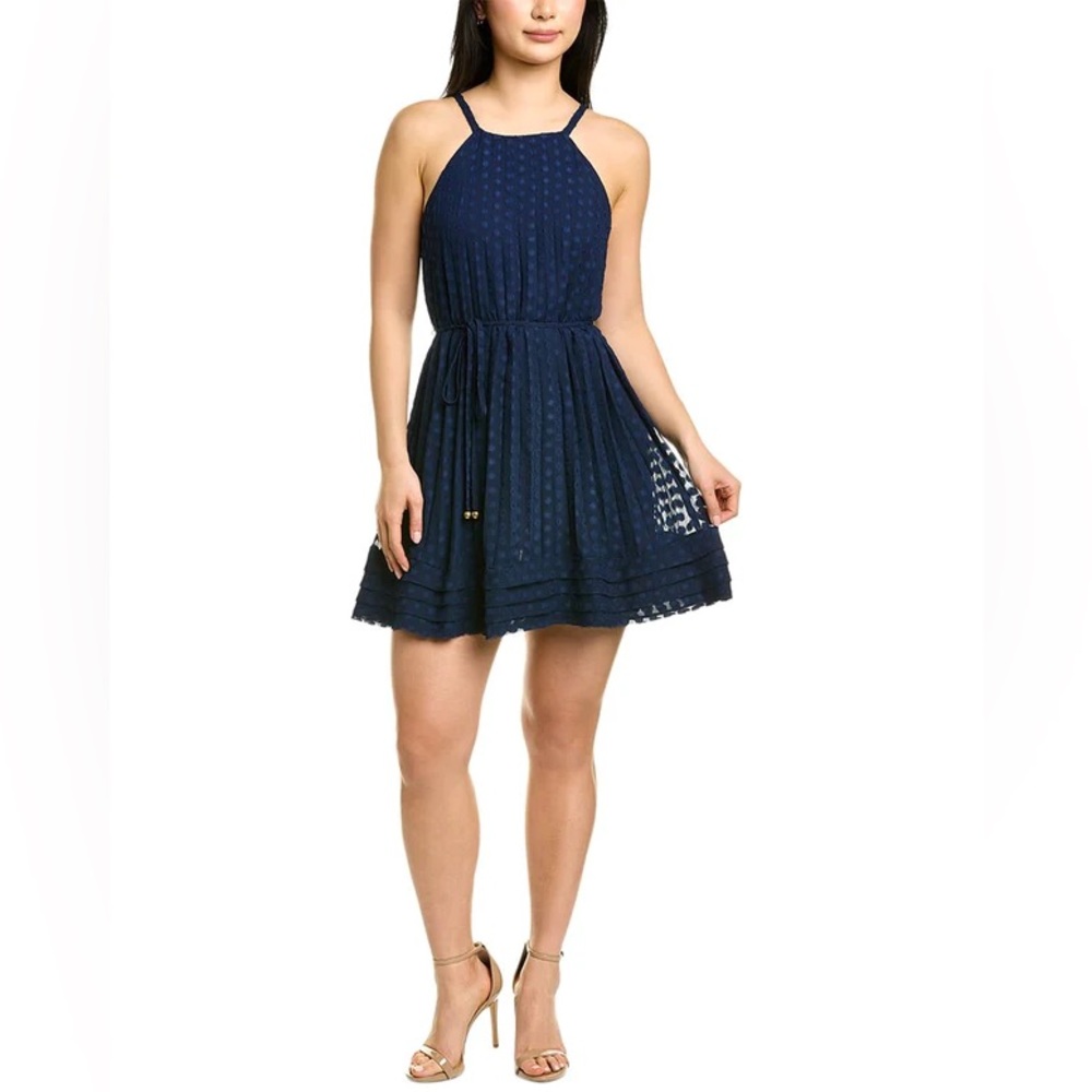 NWT Ramy Brook Tiana A-Line Halterneck Sleeveless Mini Dress #51 - Picture 1 of 10